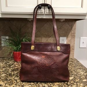 VINTAGE MARINO ORLANDI LEATHER SHOULDER BAG